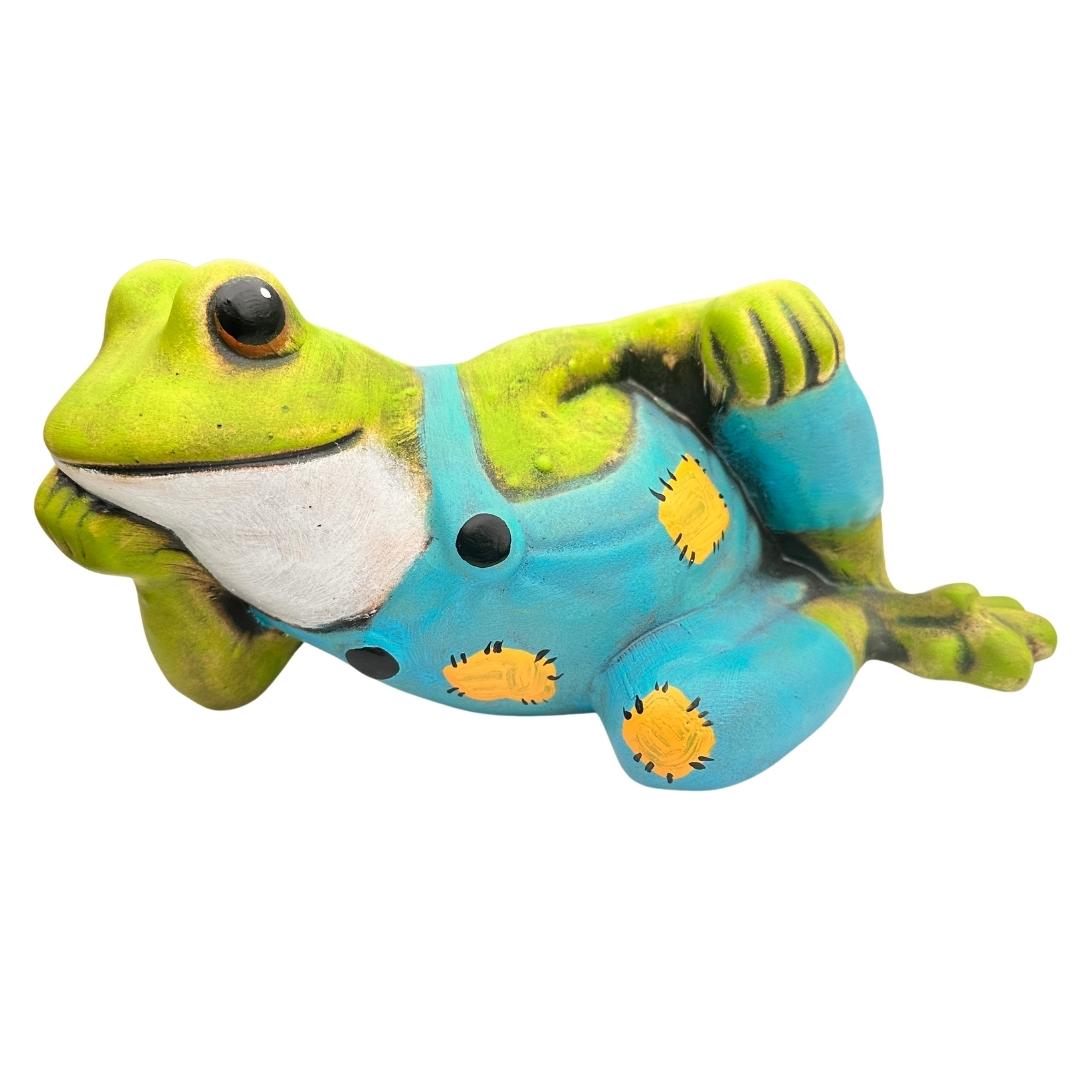 Vtipná keramická žába - produktová fotografie